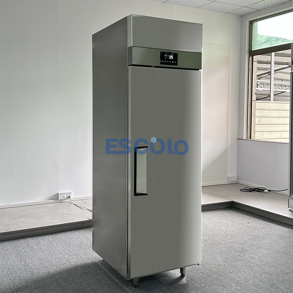 Commercial kitchen single temperature stainless steel durable vertical refrigerator and freezer