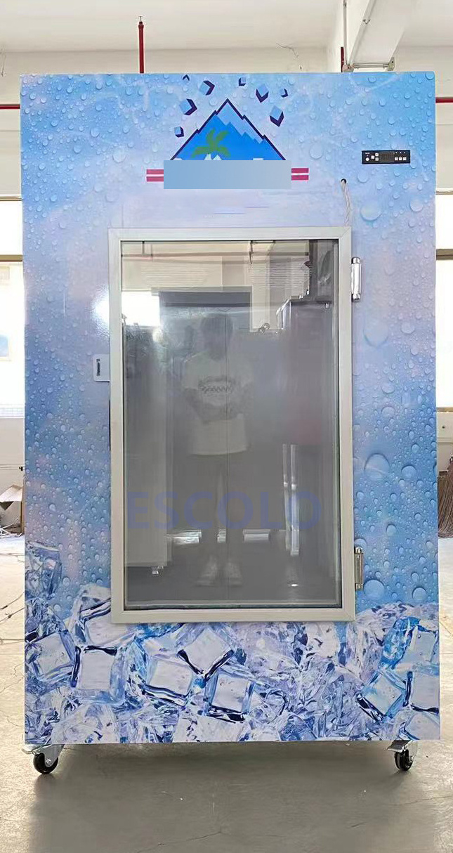 China Manufacture Glass Door Ice Box Freezer Used Ice Merchandiser