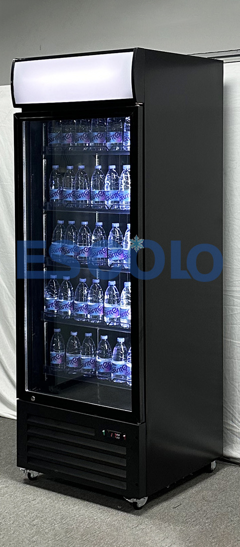 Best Selling ETL Upright Single Door 800L Energy Drink Display Refrigerator Showcase Drink Cooler for Superior Beverage Cooling