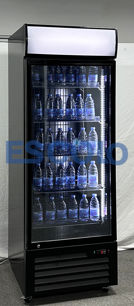 Best Selling ETL Upright Single Door 800L Energy Drink Display Refrigerator Showcase Drink Cooler for Superior Beverage Cooling