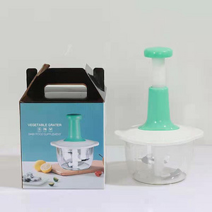 Hand Press Meet Fruits Vegetables Slicer Chopper Garlic Onions Pepper Cutter Mini Food Processor Manual Food Chopper