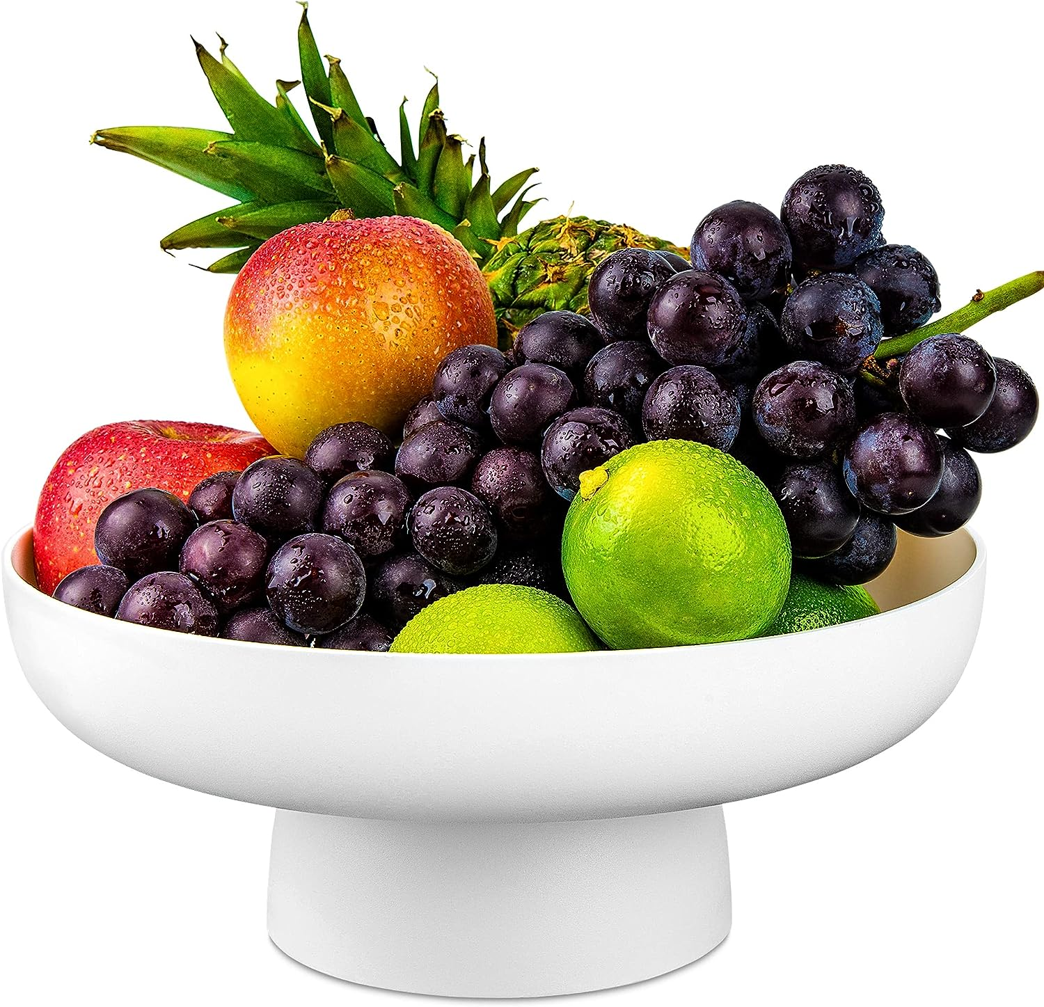 Modern Concrete Bowl Fruit Plate Centerpiece Decorative Grey Bowl White Concrete Bowl