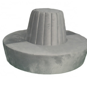 Modern Luxury High Back Velvet Upholstered Round Couches Restaurant Comfortable Booth Seating for Hotel Banquet Party