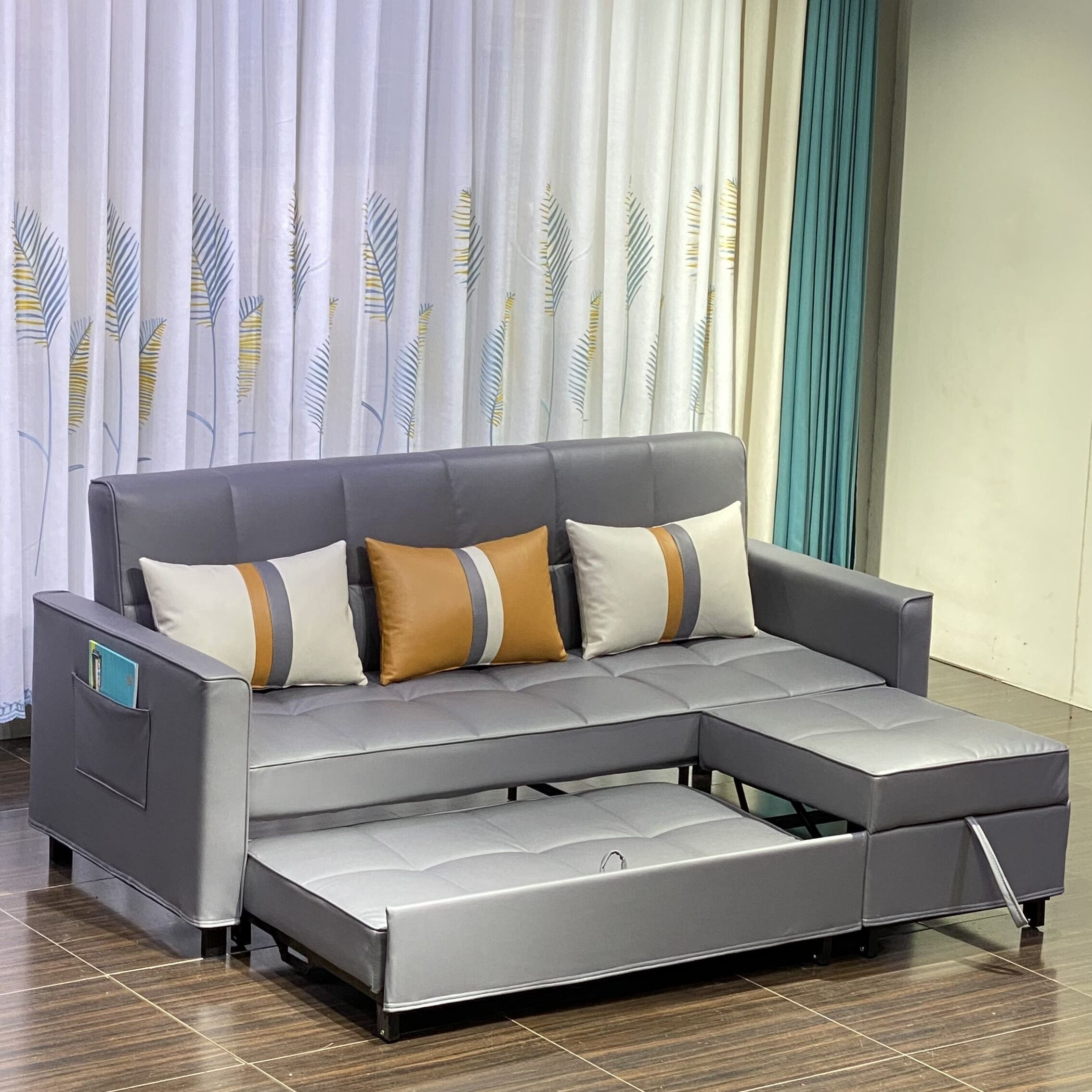 Factory distributor price pullout sofa bed king size bed sofa cama for living room