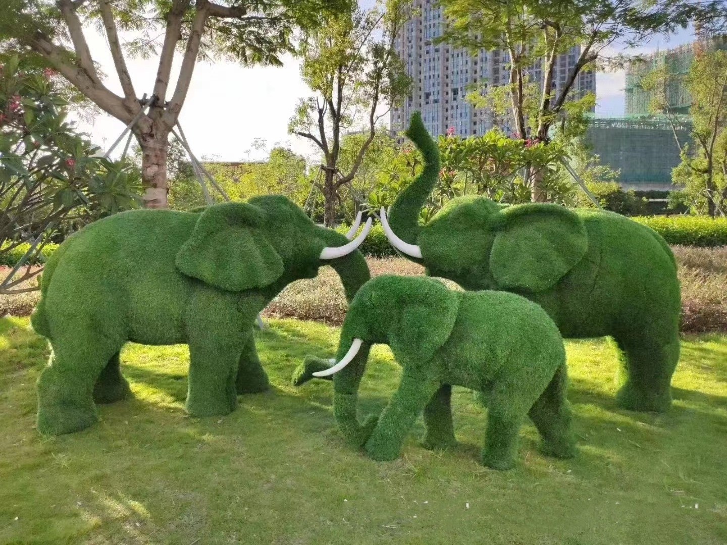 Huge Topiary Artificial Animal Modern Metal Frame Garden Animals,Artificial Plant Sculpture