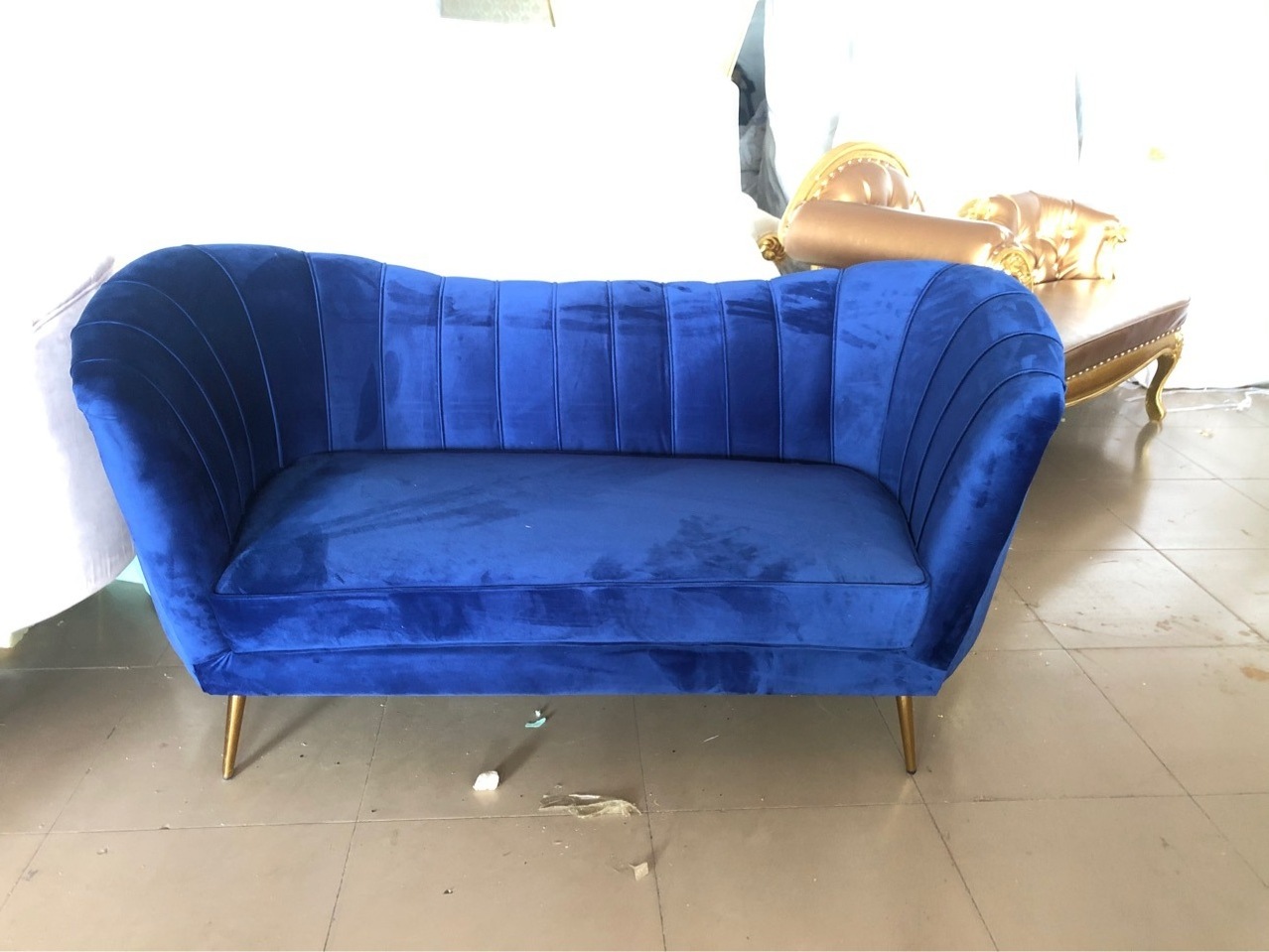 Foshan factory own three star hotel club lobby room furniture modern sofa leisure chair