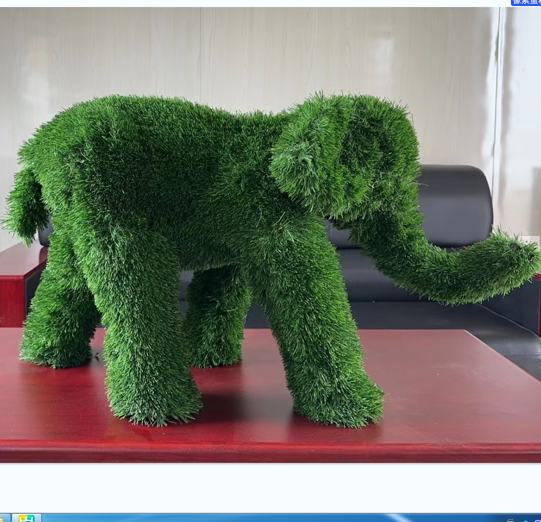 Artificial Garden Decoration Topiary Animal Elephant Figurine for wedding decoration