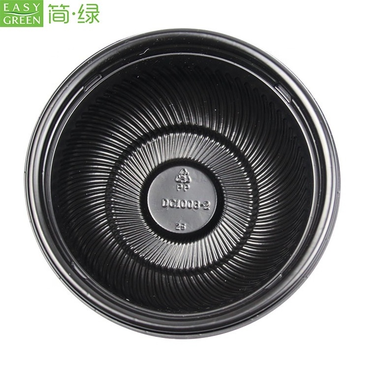 Factory Price Microwave PP Deli Box  Plastic Takeaway Food Round  Container  Disposable Ramen Bowl