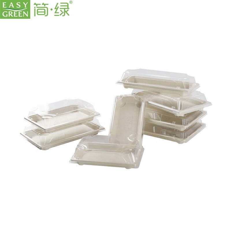 Easy Green Recyclable Eco Friendly Disposable Sugarcane Bagasse Biodegradable Take Away Lunch Fast Food Packaging Boxes