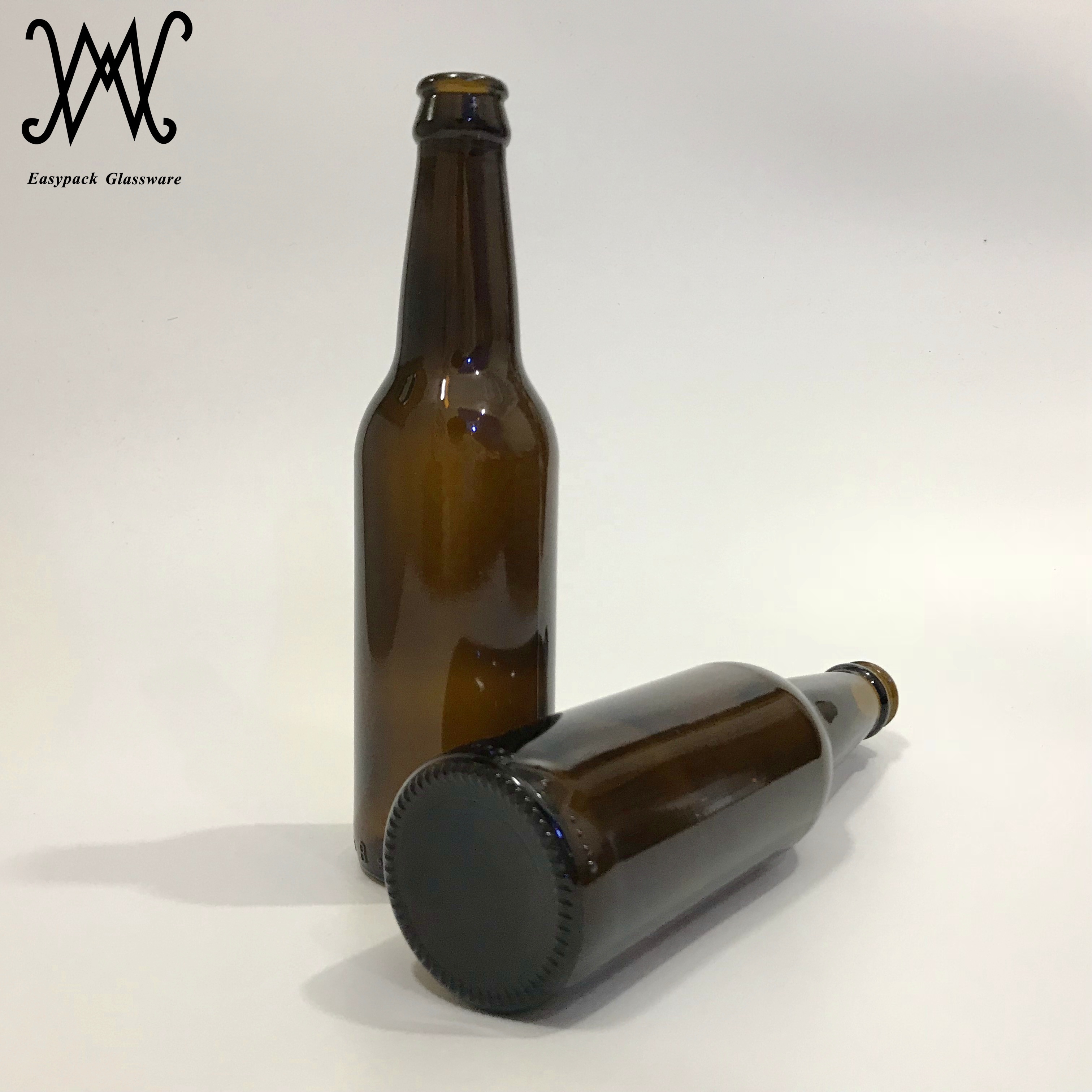 330ml 12oz matte black glass beer bottle