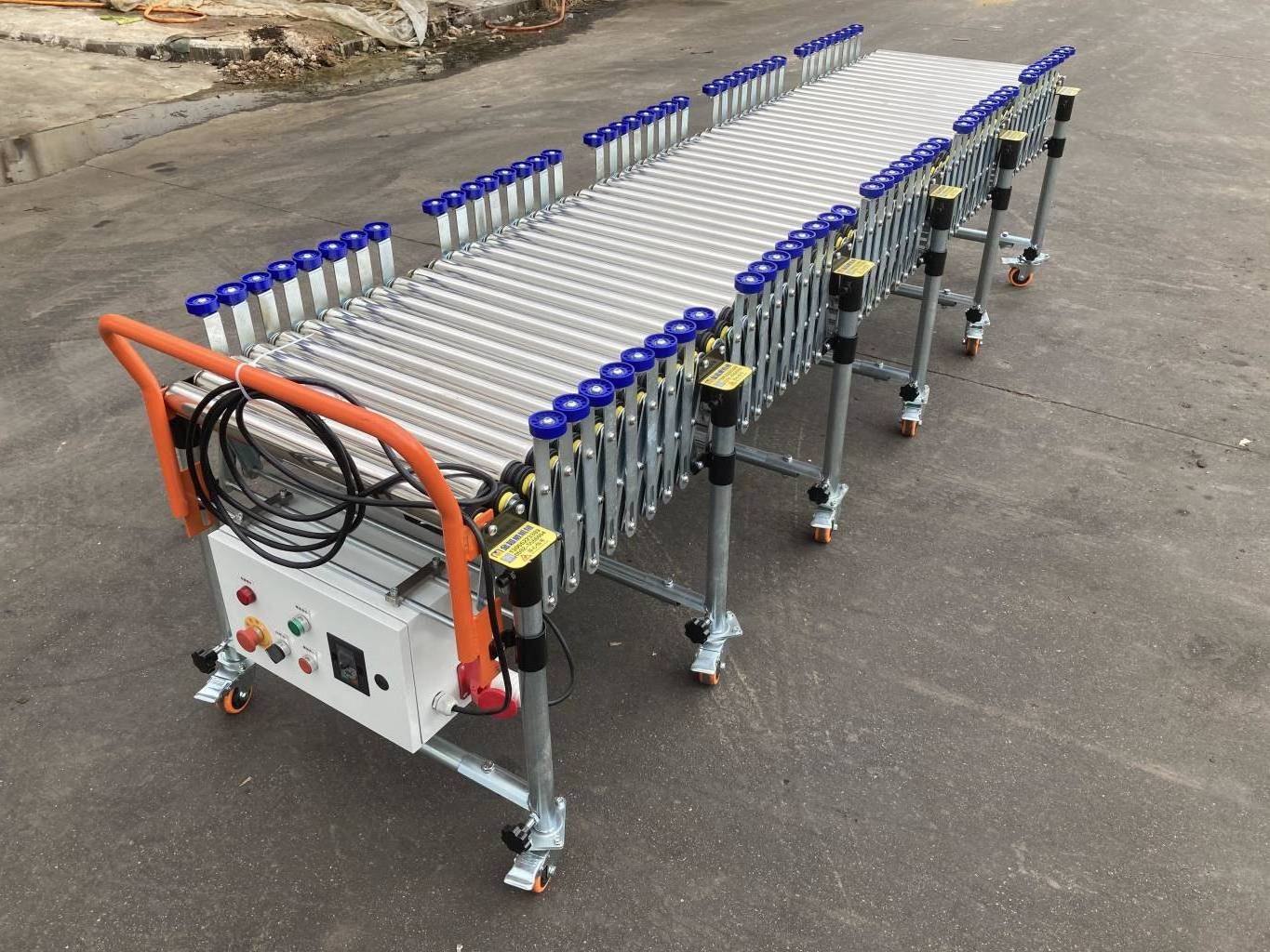 Automatic Customized Powered Transportation Stainless Steel  Roller Conveyor