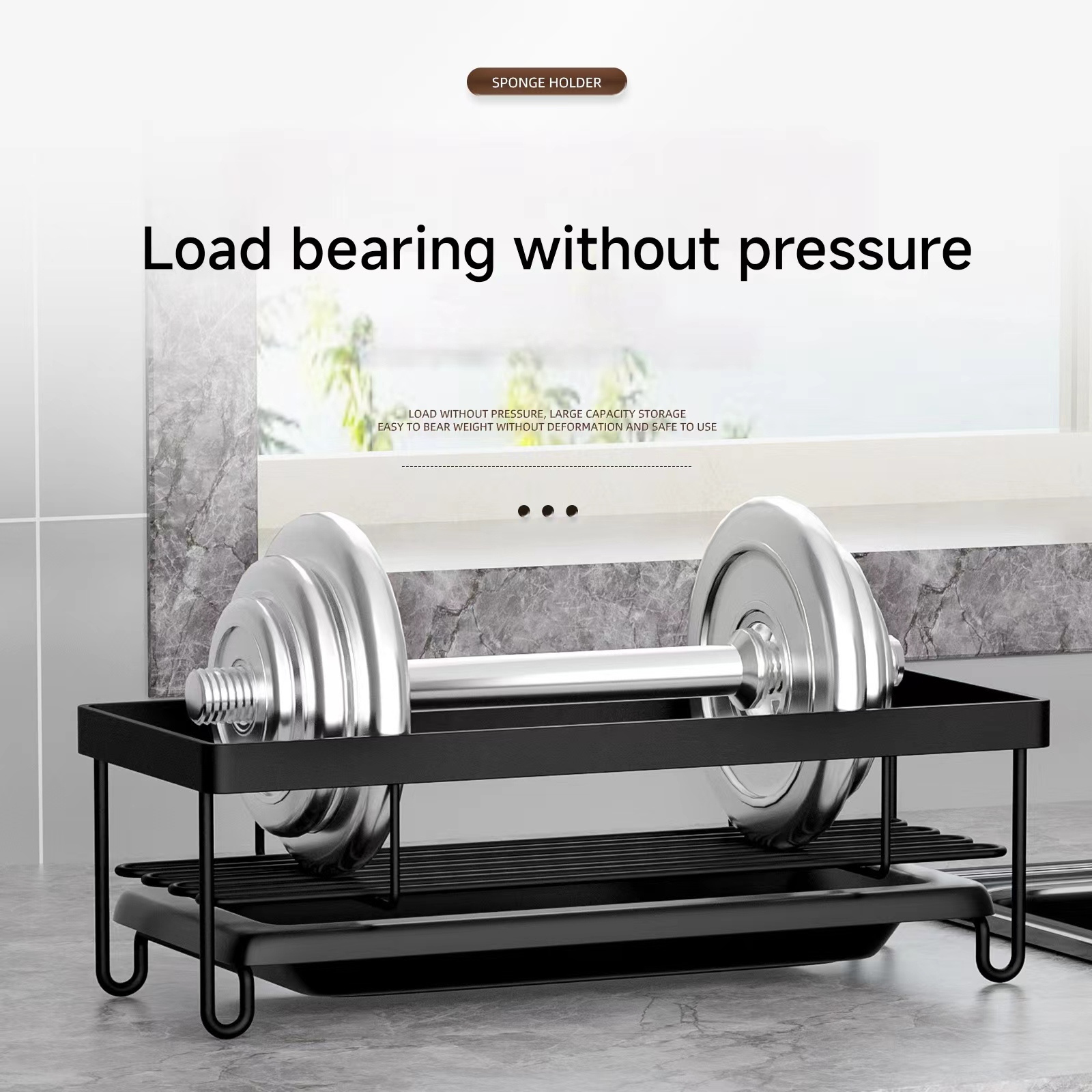 Kitchen drain rack sink rack faucet pool sponge rag basket detergent dishwashing table storage rack