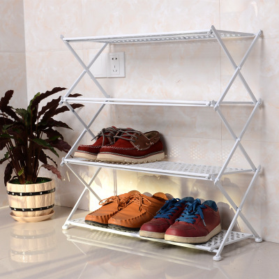 Modern  Style  Metal Iron Folding  Shoe rack  4 5 6 tiers Shoe Rack Cabinet  Living Room Furniture Shoe Display Rack