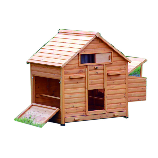 top sell cheap wooden pet House Poultry Cage used ramp large run custom15 chickens 8 birds chicken coop for sale