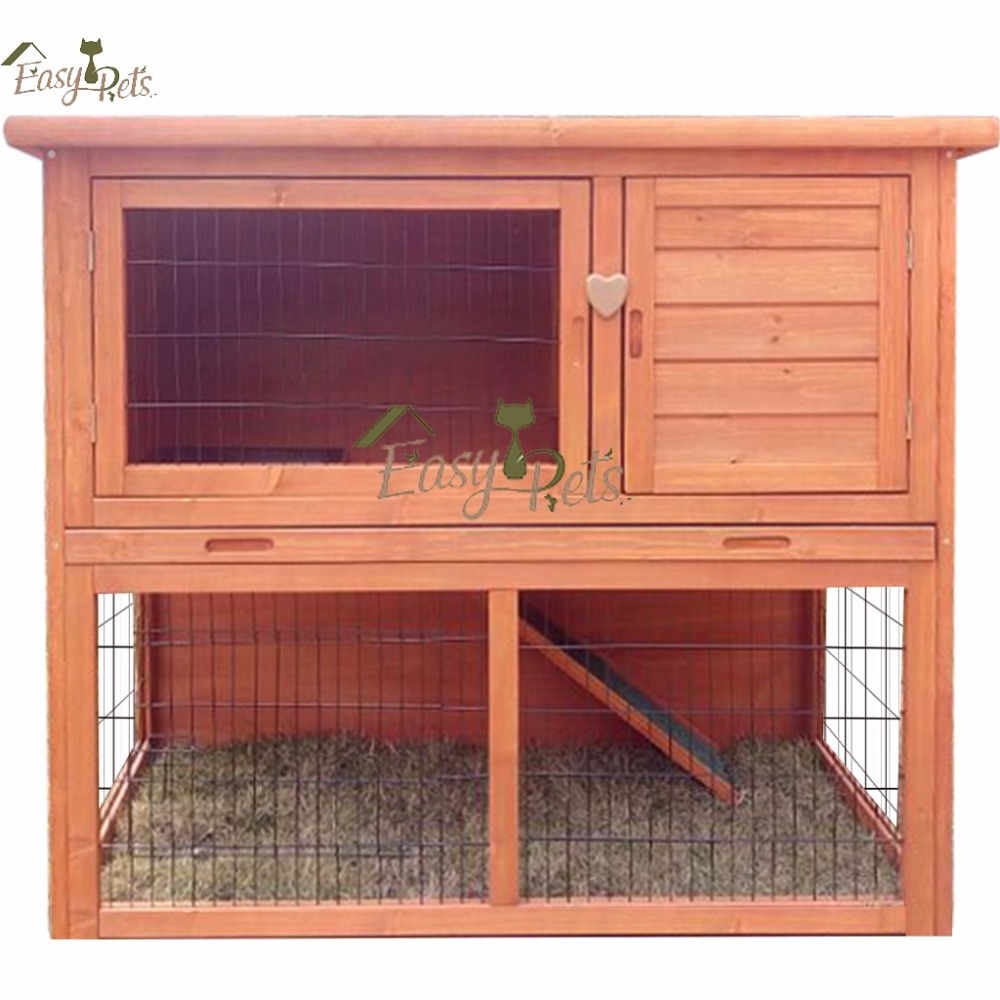 Cheap Outdoor Garden Backyard Commercial Large Two Storey Wood Industrial Habitats Ferret Guinea Pig Bunny Cages Rabbit Hutch