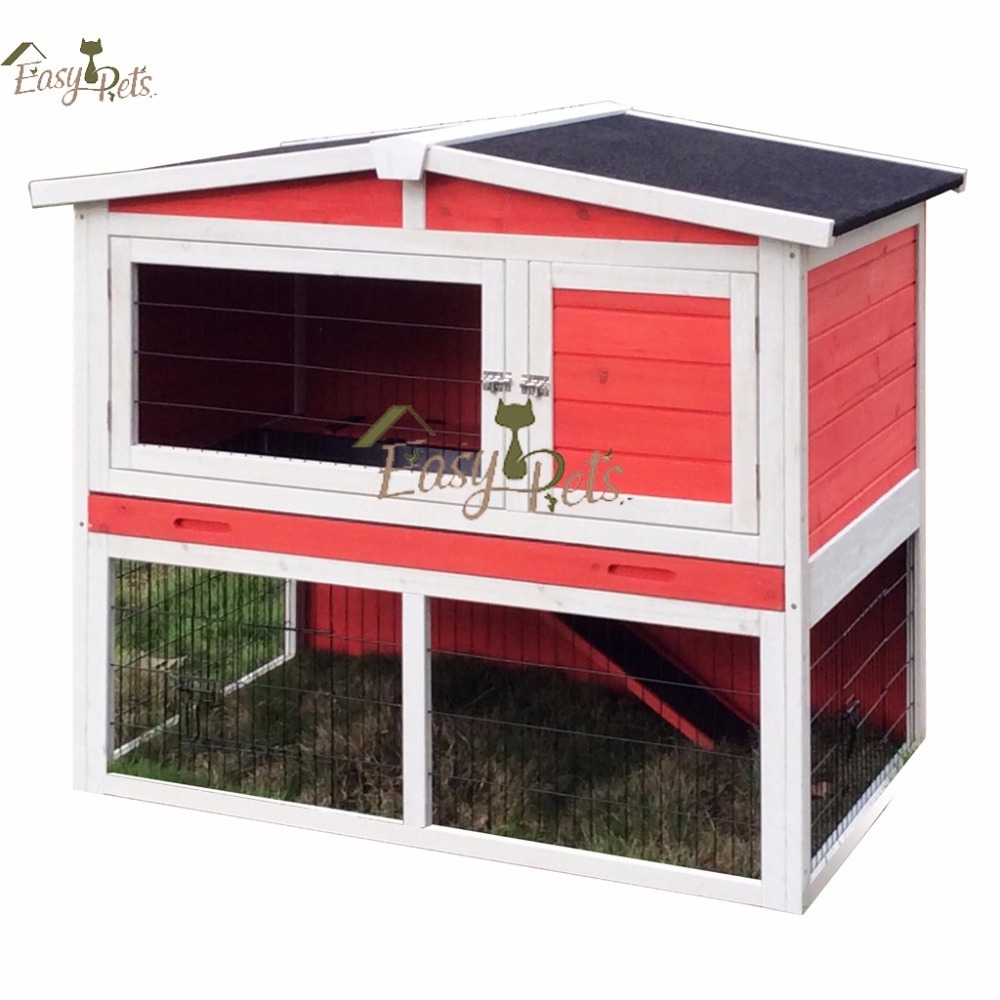 Large Guinea Pig House Hamster Hedgehog hot Selling garden pet animal WoodenGuinea Pig Hutch Habitat Cage Rabbit House for sale