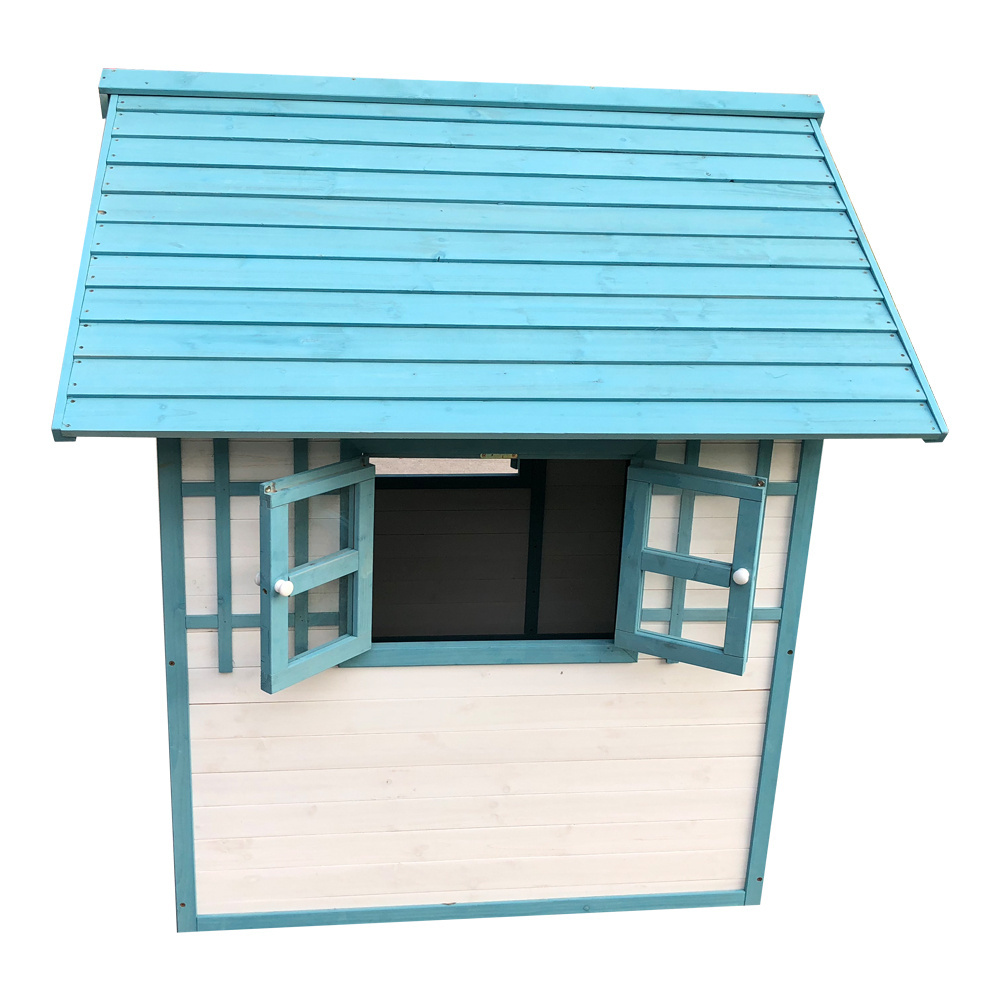 Customize Personal Amusement Park Cubby House Cottage Playhouse Environmental Friendly Paint Wooden Wooden Kids Play House Wood