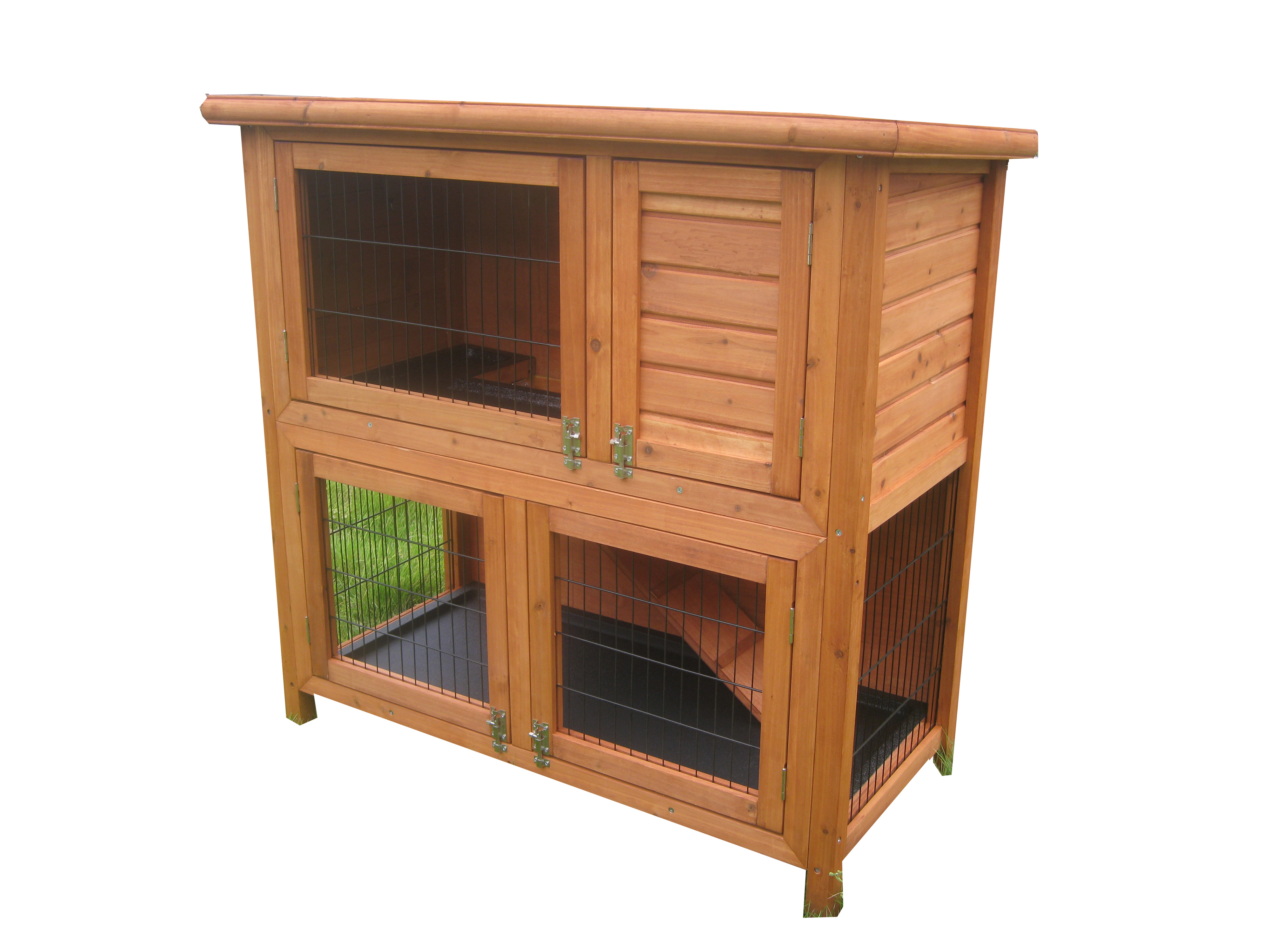 Cheap Outdoor Garden Backyard Commercial Large Two Storey Wood Industrial Habitats Ferret Guinea Pig Bunny Cages Rabbit Hutch