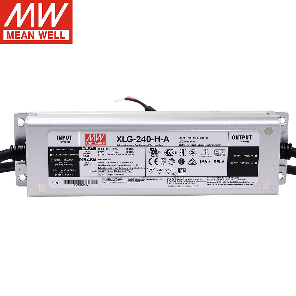 Mean Well XLG-240-L-DA2 240W Single Output Switching Power Supply With Constant Voltage Design DALI-2 LED Driver