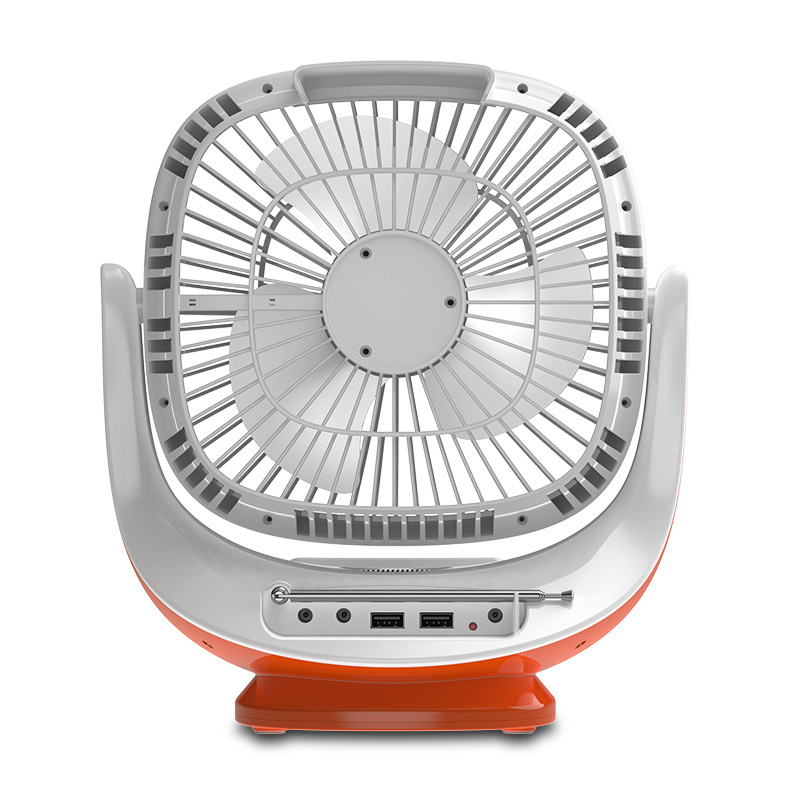 AC DC Operation mini 8 Inches 3 Blades Rechargeable Home Solar Fans Rechargeable Electric Fan with solar panel