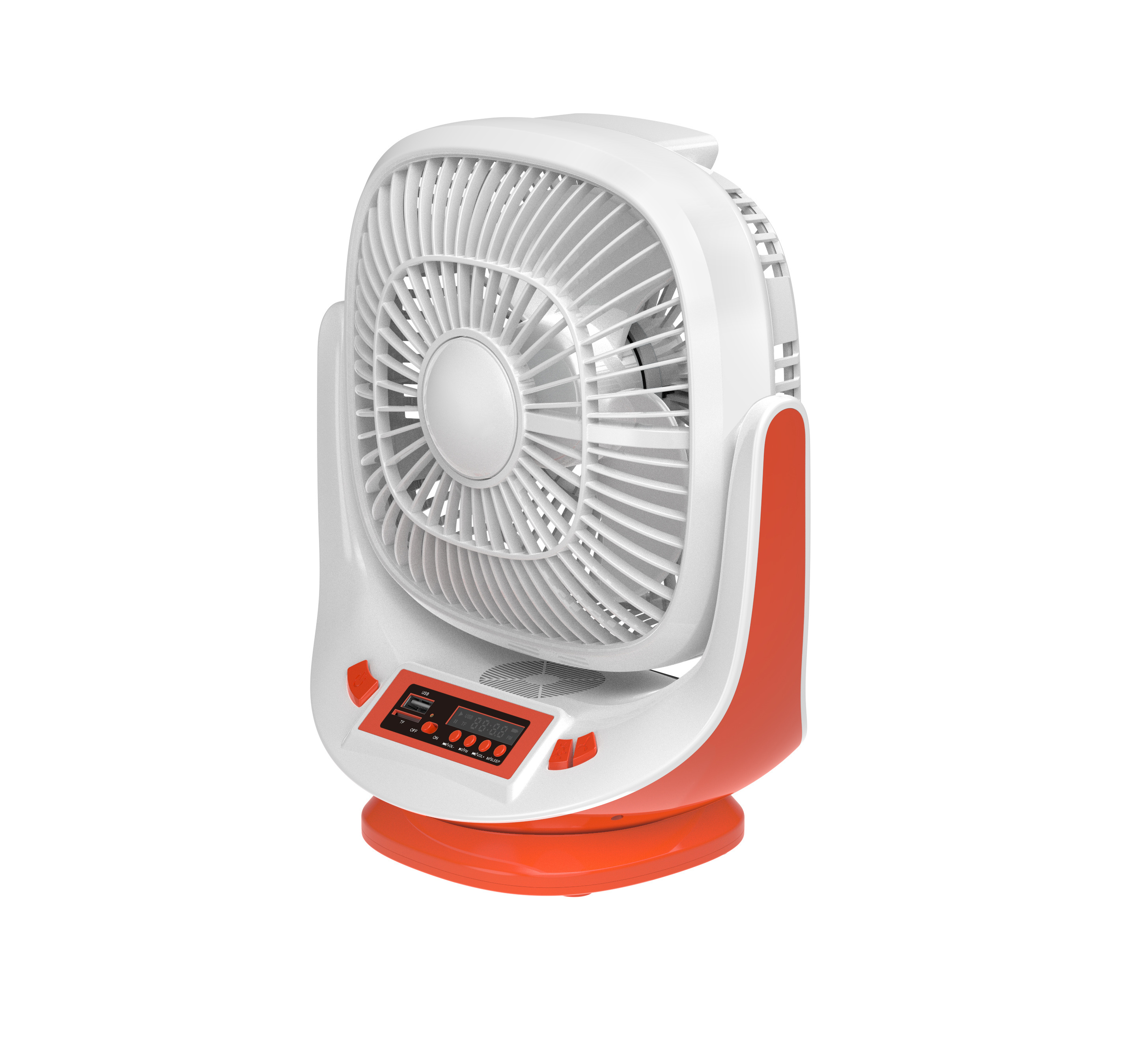 AC DC Operation mini 8 Inches 3 Blades Rechargeable Home Solar Fans Rechargeable Electric Fan with solar panel