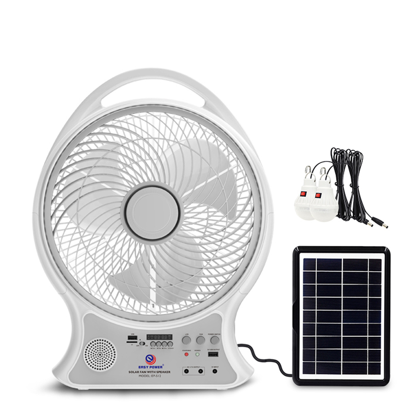 14 inch  AC DC lead-acid elicttric rechargeable solar fan radio speaker table  ventilation fans solar