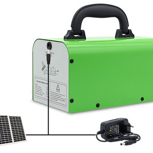 12V Portable Solar Generator with AC/DC Output Lithium Ion Battery and PWM Controller for Solar Home Appliances