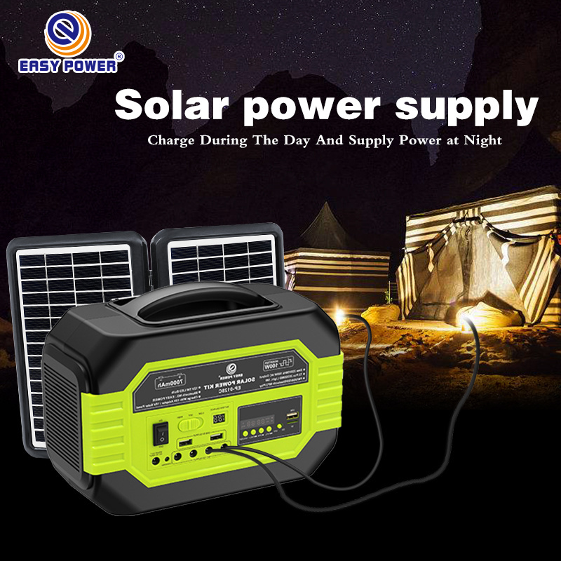 Easy Power EP-0128C multifunction all in one solar power generator 50KW portable outdoor solar green generator 100W