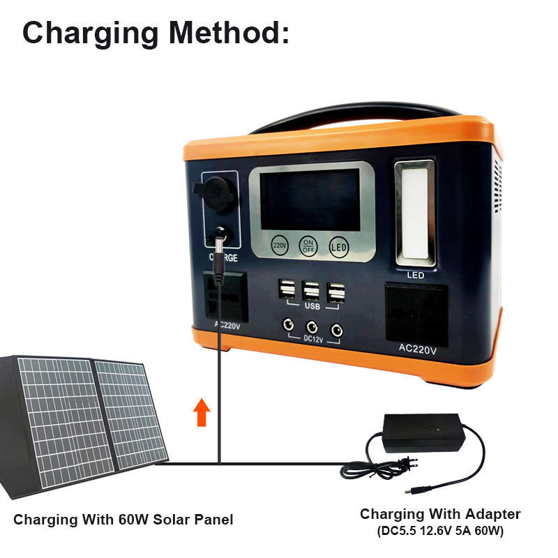 home mobile charging hot sale products price 500w power station portable solar generator