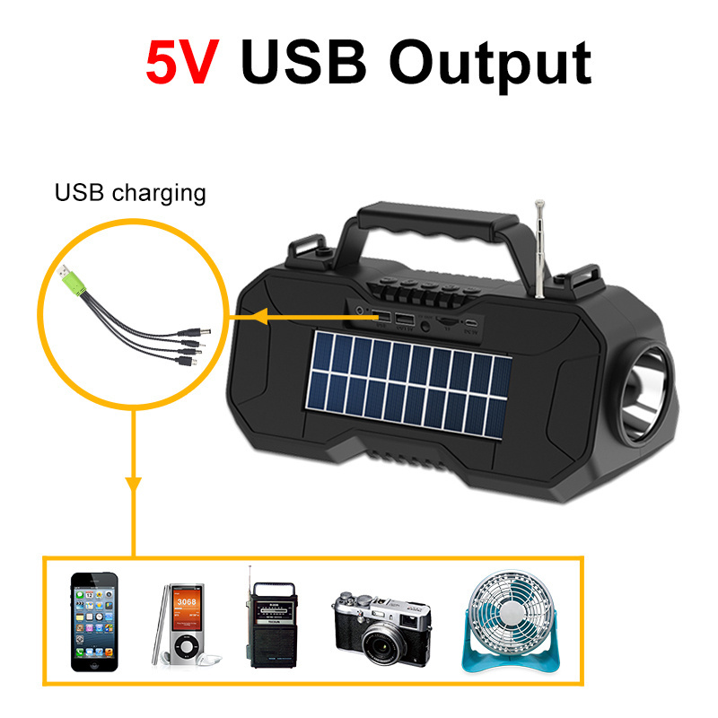 Easy Power USB output portable emergency solar panel change home lighting system power indoor kit