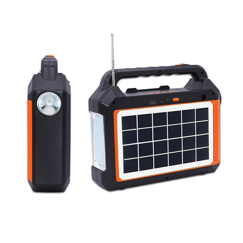 Easy Power Camping Portable Professional Solar Kit With Solar Panel Charger Light Radio Home Storage Energy System