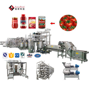 Complete Tomato Puree Juice Sauce Production Machinery Making Machine Plant for Tomato Sauce Maker