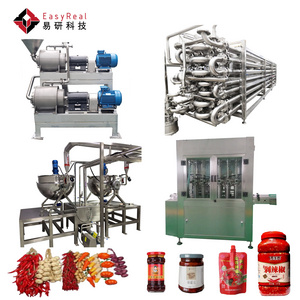 Industrial tomato and garlic onion sauce or jam making machine processing production line