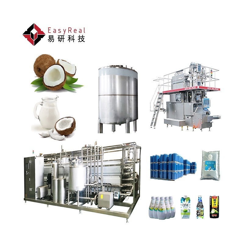 Turnkey Plant Coconut Milk Production Line Turnkey Line Machine to Make Coconut Water Milk Processing Making Machine Line