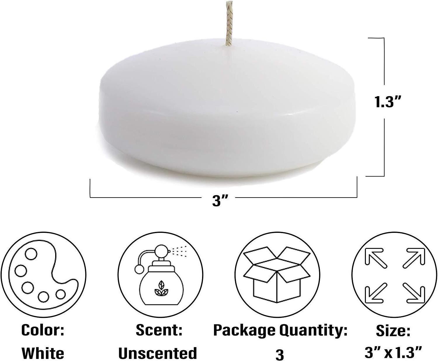 Hot selling China top ranking Christmas sphere candle jars white 7.5cm big floating candles romantic novelty candles handmade