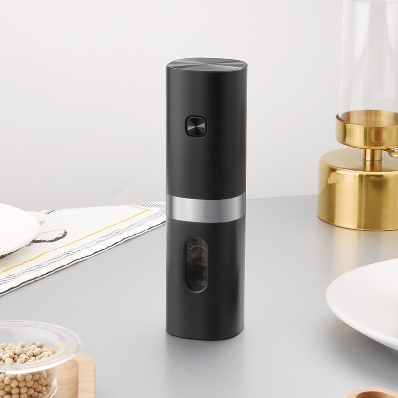 Wholesale luxury one hand perated pepper grinder 2pcs set both batter and rechargeable salt and pepper mill set electric grinder