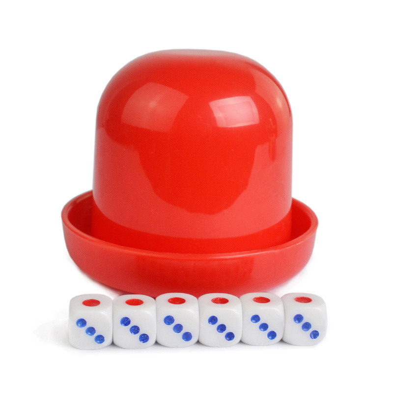 Wholesale Casino Polyhedral Drinking Board Game Gambling Dice Cup Box With Table Games Dice Shaker