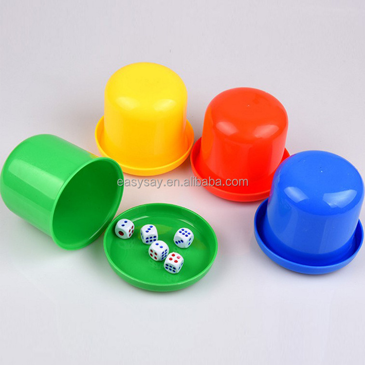 Wholesale Casino Polyhedral Drinking Board Game Gambling Dice Cup Box With Table Games Dice Shaker