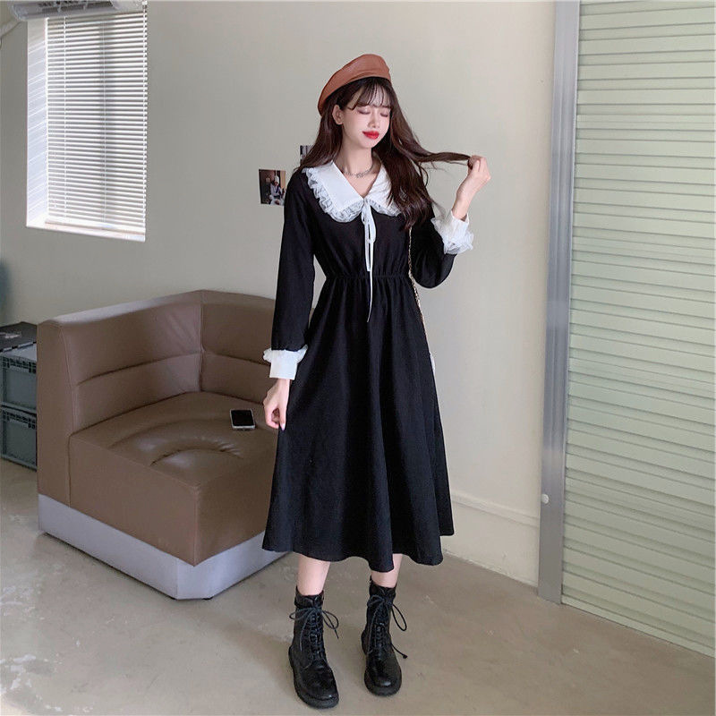 New Year's Red Dress Women's 2023 Spring and Autumn Korean Edition Slim French Versatile Fairy Dress Ladies Causal Long Dress