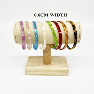 0.6cm Plain Skinny Tortoise Shell Cuff Bangles Bracelet For Hawaii Pacific Islands BOHEMIA Jewelry Bangles