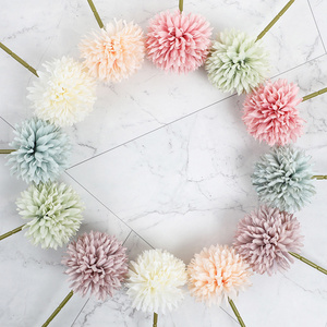 Artificial silk dandelion artificial flowers decor wedding wholesale natural-like artificial flowers