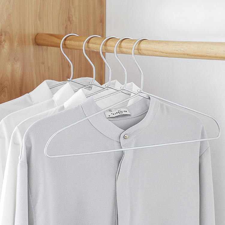 Coat Hanger Aluminum Alloy Display Hanger Household Space Saving Non-slip No Trace Storage Rack Clothes Organizer