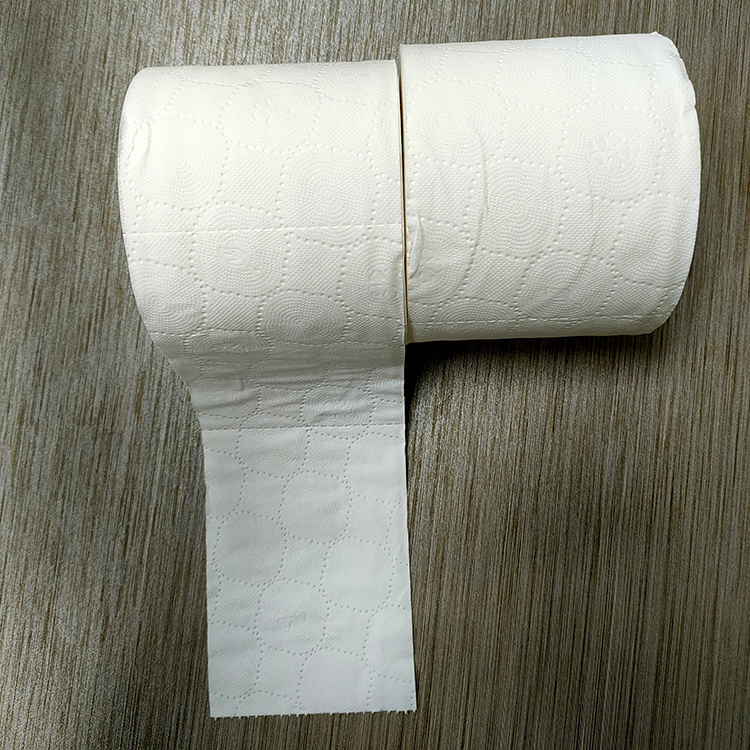 3D 4D recycled dissoluble virgin wood pulp embossed bathroom tissue soft toilet tissue toilet paper roll sanitary paper