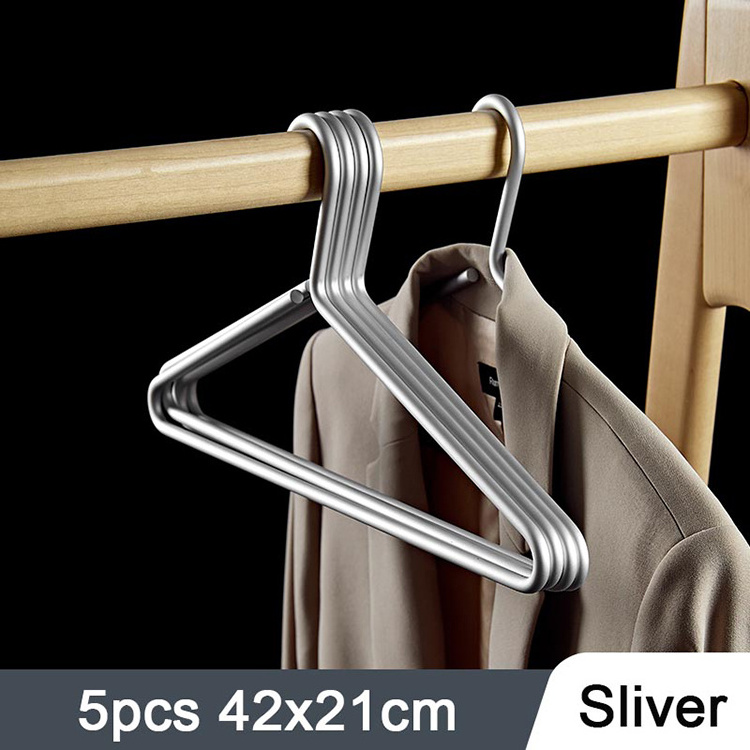 Wardrobe Cloth Hanger Room Clothing Hanger Stand Poly Bag Hook Bladies Aluminum Multifunctional Metcosplayguan Summer Gold