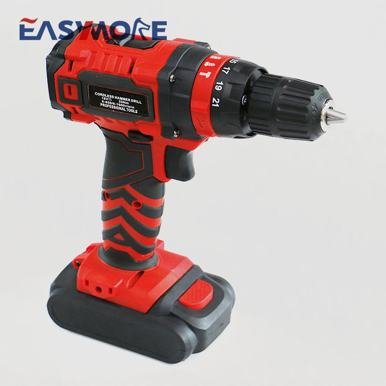 18+1 23Nm 1300mAh li-ion battery powered LED power craft cordless drill 18v  Cordless Drill