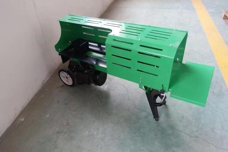 Protection Cage Hydraulic Horizontal Log Splitters Wood Shredding Electric 6 Ton Splitting Force CE Steel 2200W 50 OEM Provided