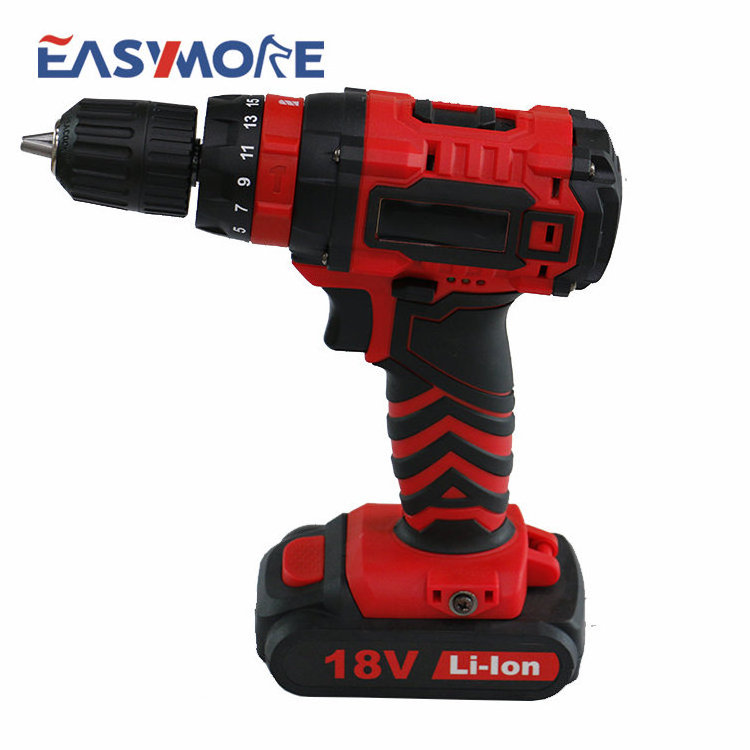 18+1 23Nm 1300mAh li-ion battery powered LED power craft cordless drill 18v  Cordless Drill