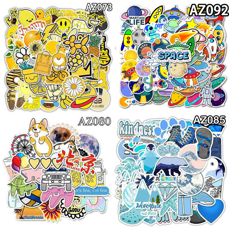 korean style assorted cartoon printing flower stickers pink 1000 custom die cut  epoxy vinyl turtle stickers