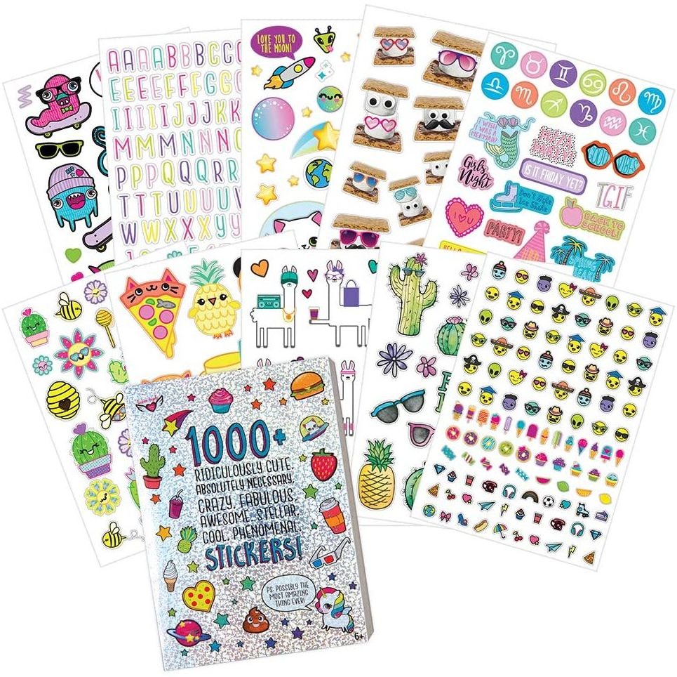 Custom Printing Kids  Letter die cut sticker sheet Full Color Scrapbook  Planner Journal Reusable Sticker Book