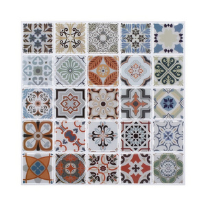 High Quality Mosaic Square Pattern Waterproof  3d Peel and Stick Tile Wallpaper Sticker Home Decoration